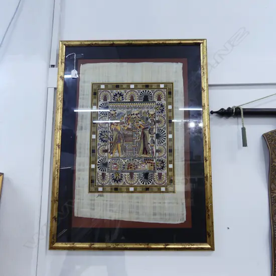 LGE SIGNED EGYPTIAN ARTWORK ON PAPER 685x460mm