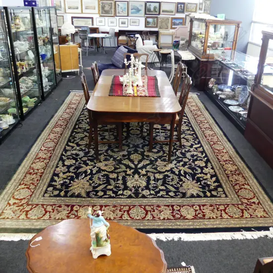 VERY LARGE PERSIAN HAND KNOTTED RUG - WOOL PILE 4400x3000mm