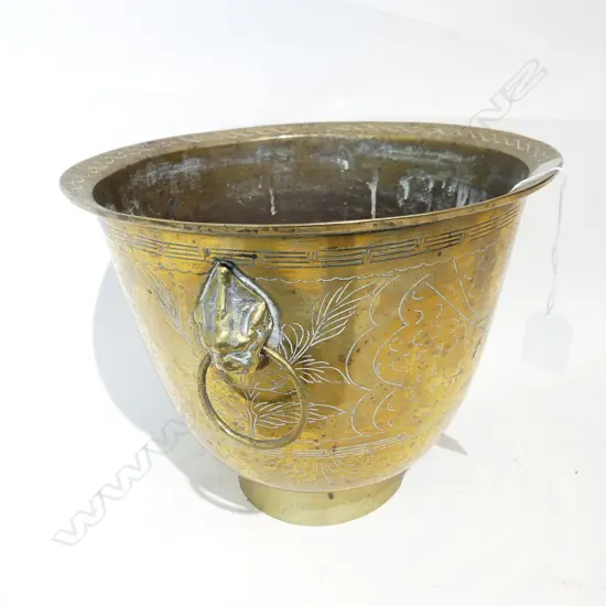 BRASS PLANTER H. 335MM
