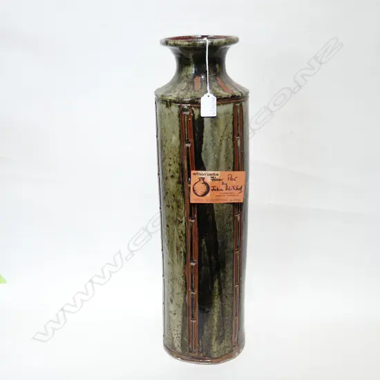 JOHN MITCHELL STUDIO POTTERY FLOOR VASE H.585mm