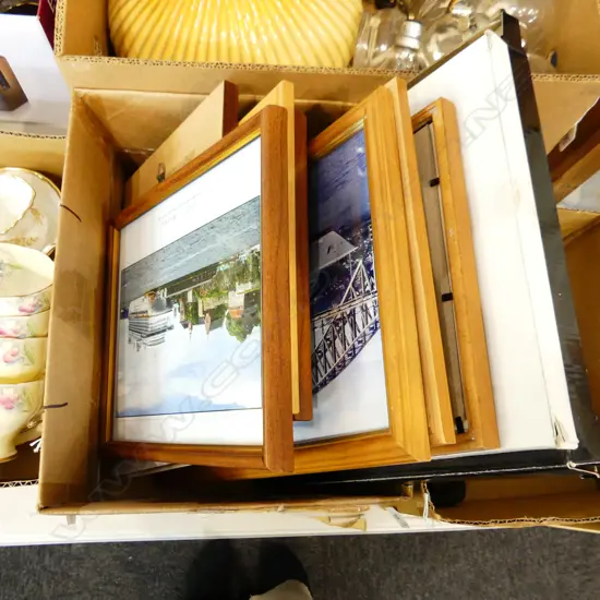 BOX LOT FRAMED PICTURES OF CRUISE SHIPS