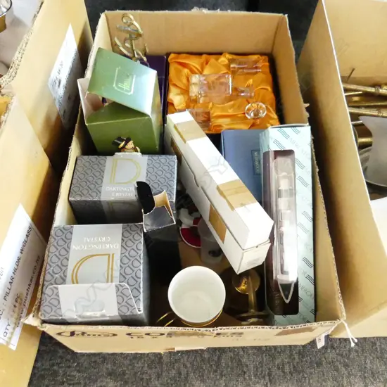 BOX LOT ASST. CRUISE SHIP SOUVENIRS INCL. SHIP MODELS ETC