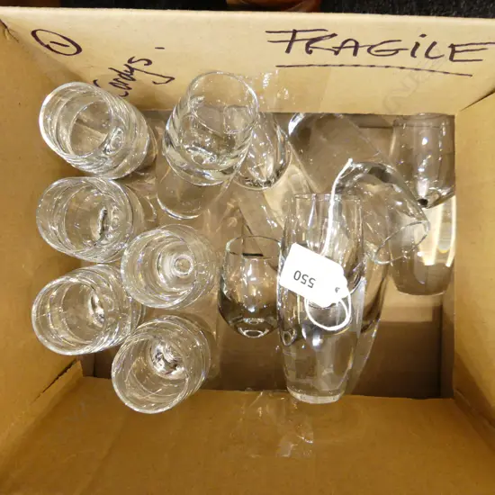 12 WEIGHTED SHOT GLASSES H.120mm