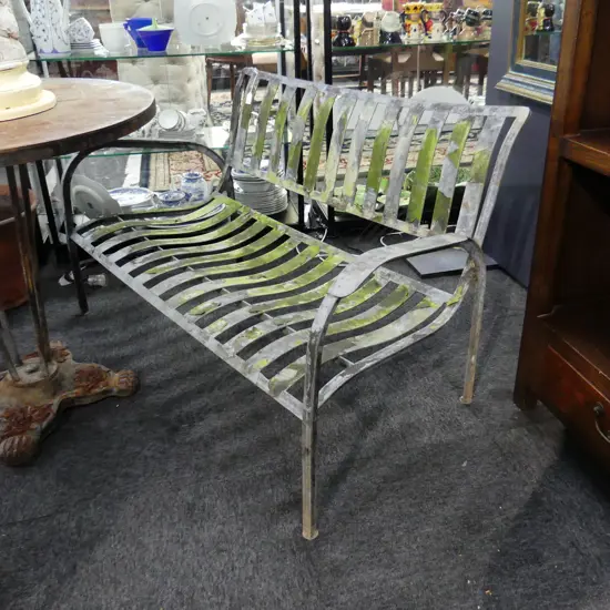 OUTDOOR METAL BENCH SEAT. L. 1210MM