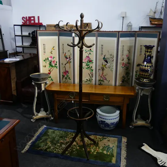 VINTAGE BENTWOOD HAT & COAT STAND H.1900mm