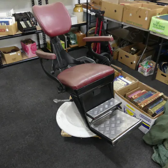 1920s CAST IRON DENTIST CHAIR