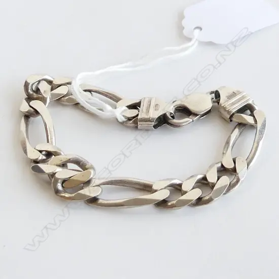 MENS SILVER BRACELET 30.7GMS 