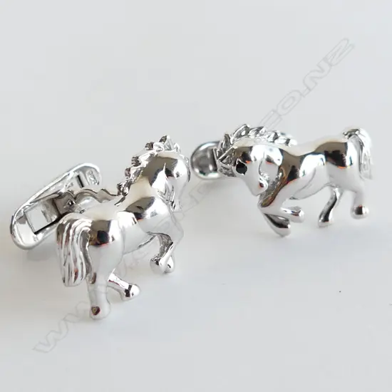 PR STG SILVER HORSE CUFFLINKS 