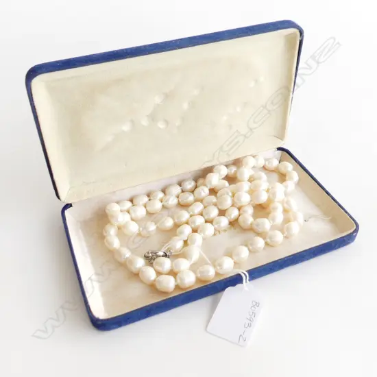 LONG FRESH WATER PEARL NECKLACE  BOXED