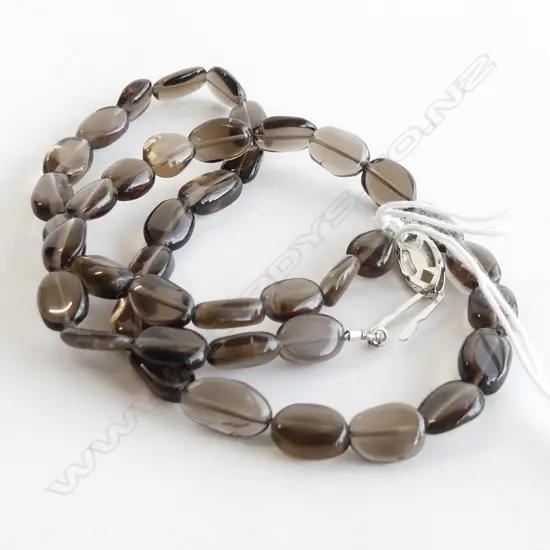 SMOKEY QUARTZ NECKLACE 430MM 