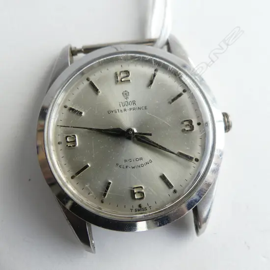 1950's GENTS TUDOR 'OYSTER PRINCE' WRISTWATCH no winder/crown or strap. Running