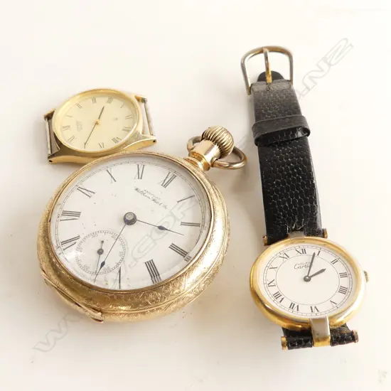 2 OLD WATCHES & POCKET WATCH A/F