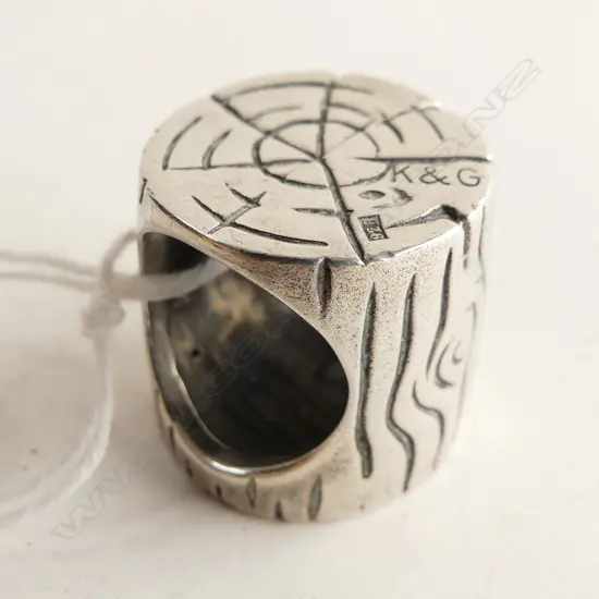 KIM BRICE 925 SILVER STUMP RING 32,29GMS,  2017