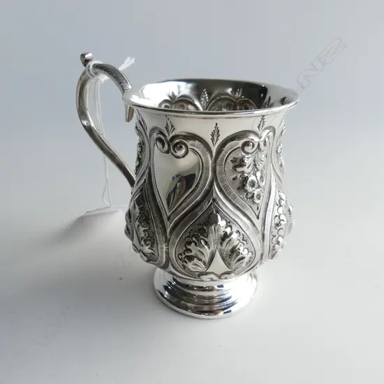 STG SILVER MUG B'HAM 1870 THOMAS WHITE 129 GRAMS