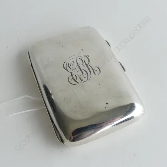 STG SILVER CIGARETTE CASE B'HAM 1905 47 GRAMS