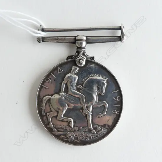 BRITISH 1914-18 WWI MEDAL S-363706 PTE H. WELCH A.S.C.