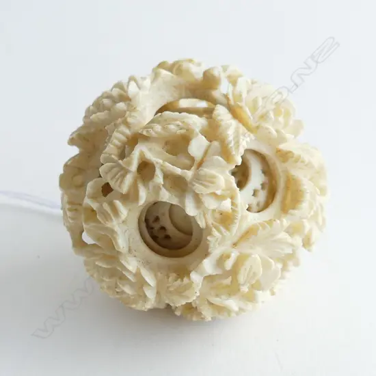 IVORY PUZZLE BALL 45mm dia