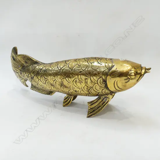 BRASS KOI FISH L.410mm
