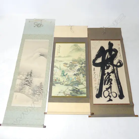 3 ORIENTAL SCROLLS