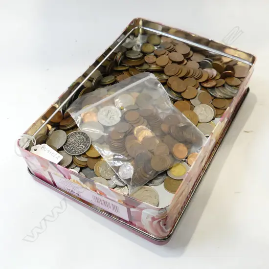 TIN ASST. WORLD COINS