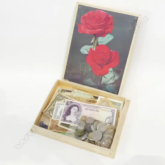 ASST. VINTAGE WORLD BANKNOTES & COINS 