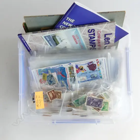 NZ STAMP COLLECTION MINT DECIMAL $100+ & MINIATURE SHEETS ALBUMS USED ETC