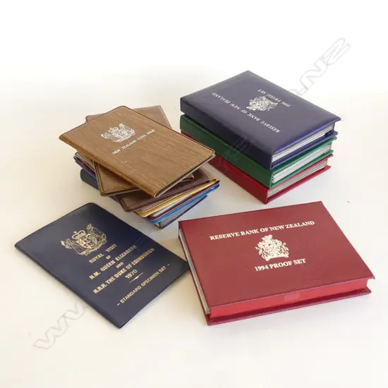 12 NZ PROOF COIN SETS