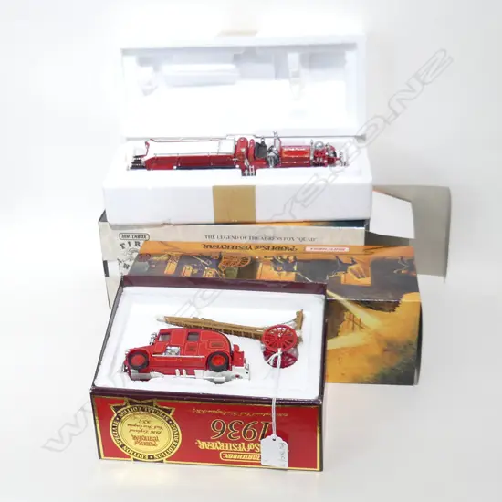3 MATCHBOX FIRE ENGINE MODELS, ALL BOXED