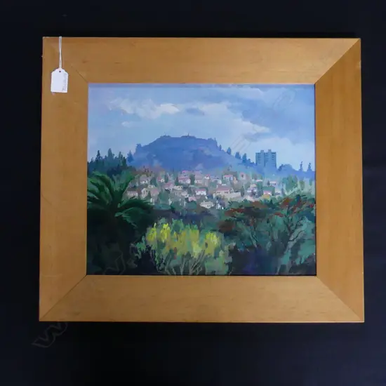 K. A. SANDS 'MT EDEN' OIL ON BOARD 290x345mm