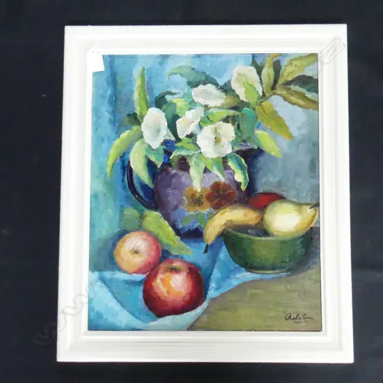 STILL LIFE OIL SIGNED RALSON 420x345mm