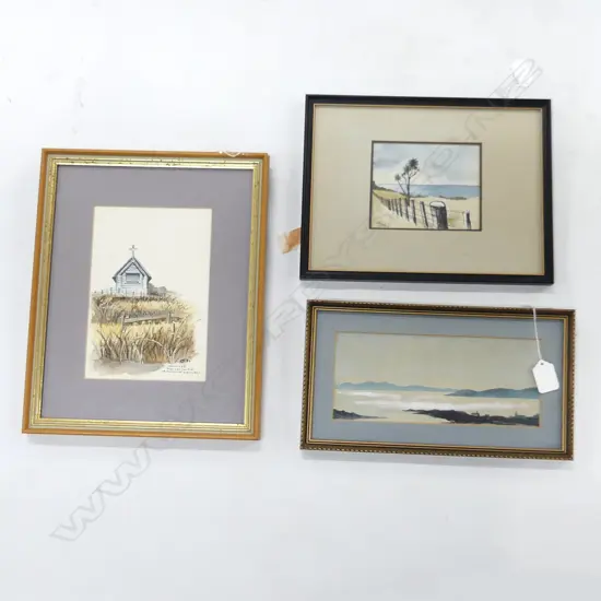 2 JC MITCHELL PAINTINGS (130 X 100 & 140 X 200) + 1 OTHER