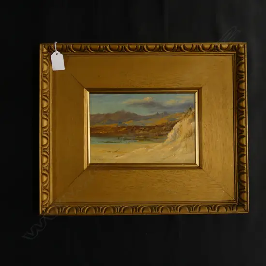 RIX CARLTON (1890-1962) LANDSCAPE OIL 140x210mm