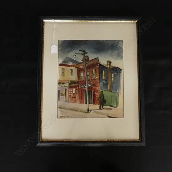 MAY GILBERT VICTORIAN BUILDINGS W/C 325x270mm