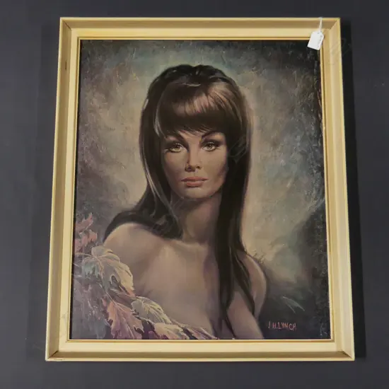 J.H. LYNCH VINTAGE PRINT 'AUTUMN LEAVES' 575 X 475mm. In original frame under glass