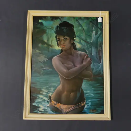 J.H. LYNCH VINTAGE PRINT 'THE NYMPH' 675 X 500mm. In original frame under glass