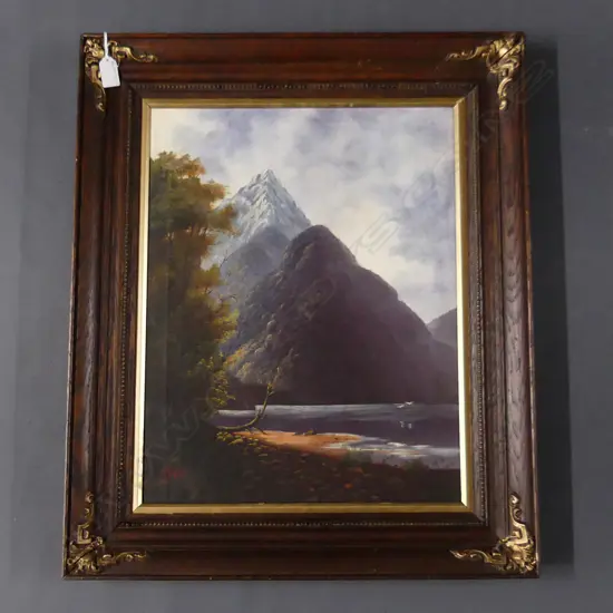 H. W . KIRKWOOD COLONIAL LANDSCAPE OIL 470x370mm