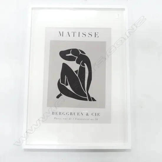 DIGITAL FRAMED PRINT 'MATISSE - BERGGRUEN & CIE' 400 X 570MM