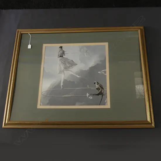 LARGE FRAMED BALLERINA PRINT 500x500 (840x1090mm overall)