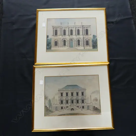 PR ROYAL ACADEMY OF ARTS ARCHITECTURAL PRINTS BY JOHN YANN (1750-1821) 290x400mm