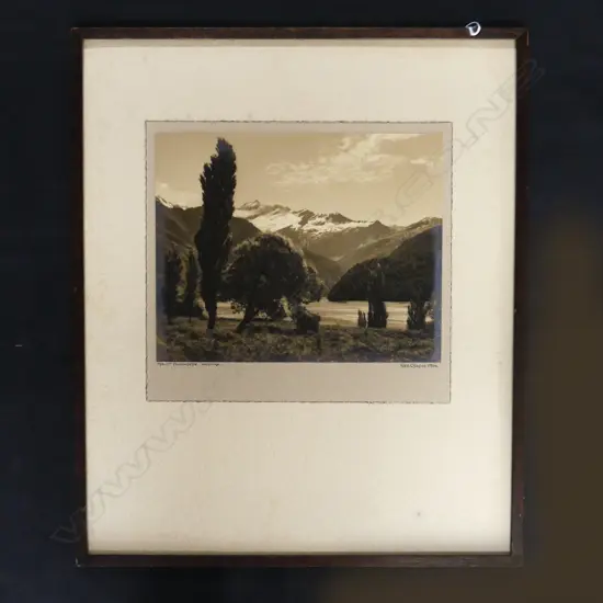 GEORGE CHANCE VINTAGE PHOTO 'MOUNT AVALANCHE, WANAKA' 200 X 250mm