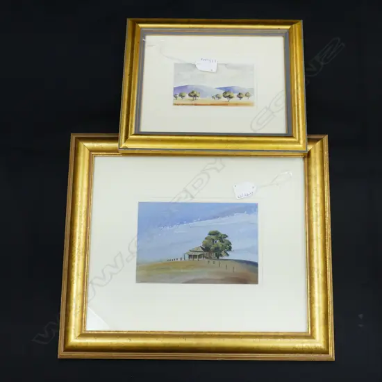 2 SMALL AUSTRALIAN W/CS  BY ANNI WASHINGTON H36O W410MM LARGEST