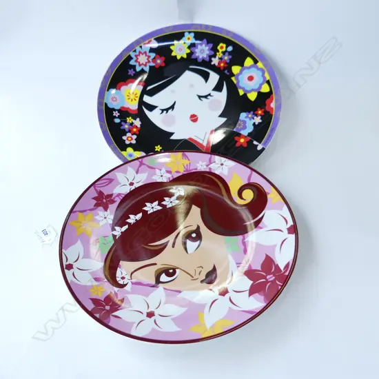 2 LG PLATES; RITZENHOFF VRC OAKS CLUB LUNCH 2007 & 2010 305mm dia