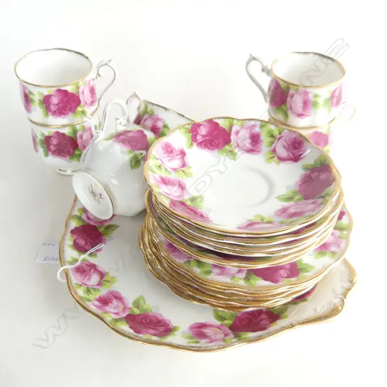 6CSP SET OER RA TEASET & CAKE PLATE