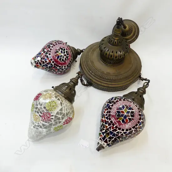 LG 3 LIGHT MOROCCAN LANTERN 