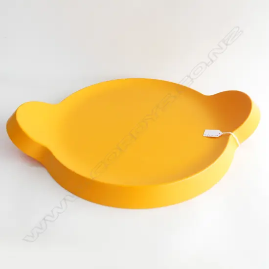 ORANGE PLASTIC 'CAPTAIN LOVETRAY' BY JERSZY SEYMOUR FOR MAGIS ITALY 415mm dia (some wear)