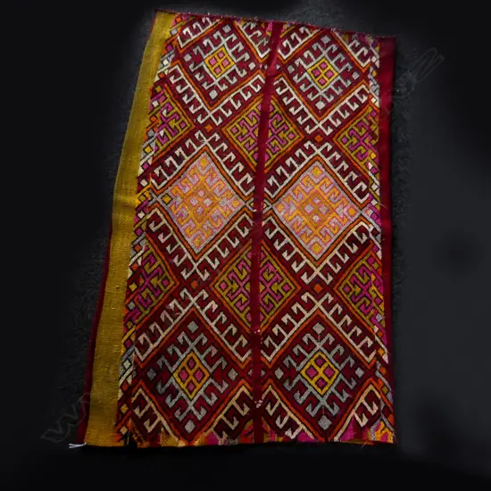 OLD TURKISH KELIM GRAIN BAG / CUSHION COVER 1060 X 650mm striped back