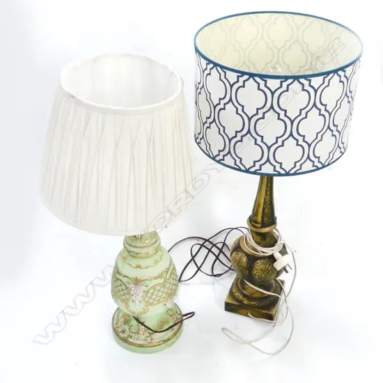 TWO TABLE LAMPS (WORKING)