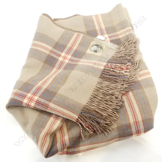 KAIAPOI WOOLLEN MILLS BLANKET w. MAORI CHIEF LABEL