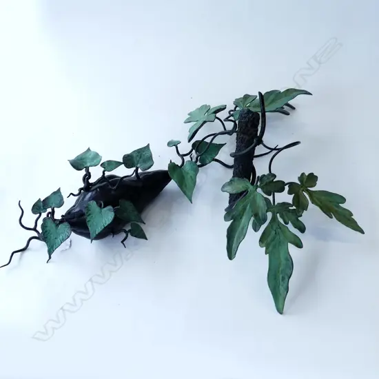 2 JIM WHEELER BRONZE SCULPTURES; VERSION 1 & 2 - KUMURA & FOLIAGE 