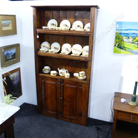 ANTIQUE COUNTRY PINE DRESSER 1030x250x1910mm some borer. Possibly made from a larger piece